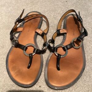 Size 6.5 Antonio Melani black sandal. Used